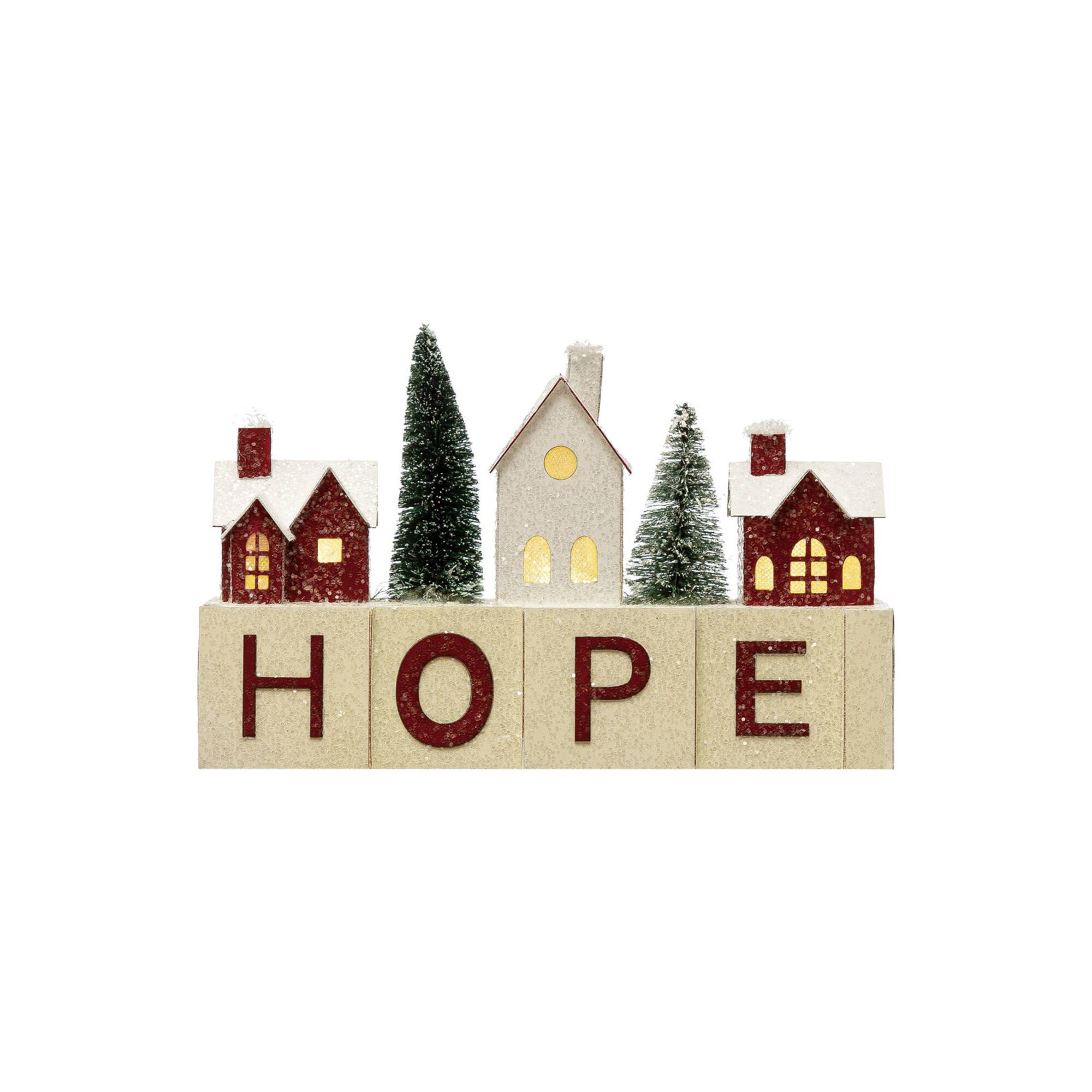 Hello Honey® 8.5" Paper Village with LED Lights